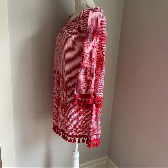 Velzera Embroidered with Fringe Dress Size:‎ M - Picture 2 of 10